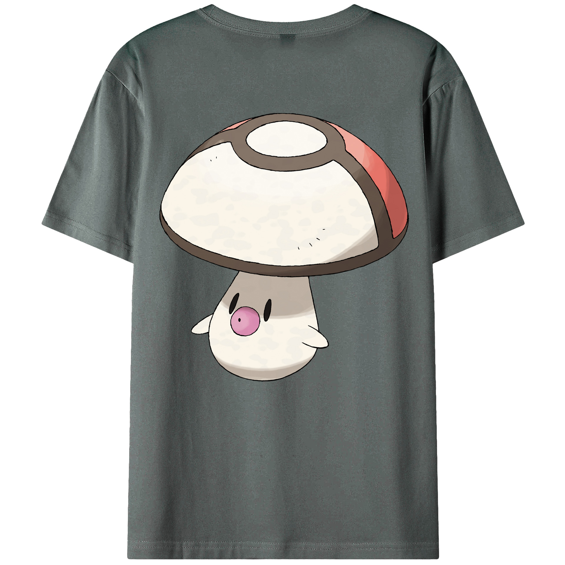 （画像用） ポケットモンスター Pokémon 綿100％ メンズ半袖Tシャツ（バックプリント） 通気性